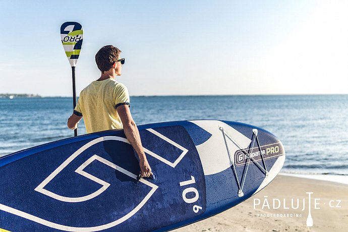 Pádlo GLADIATOR Carbon Shaft 3-dílné nastavitelné pro paddleboard