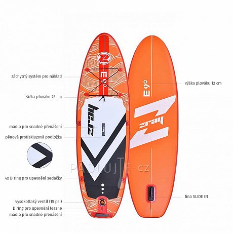 Paddleboard ZRAY E9 s pádlem - nafukovací paddleboard