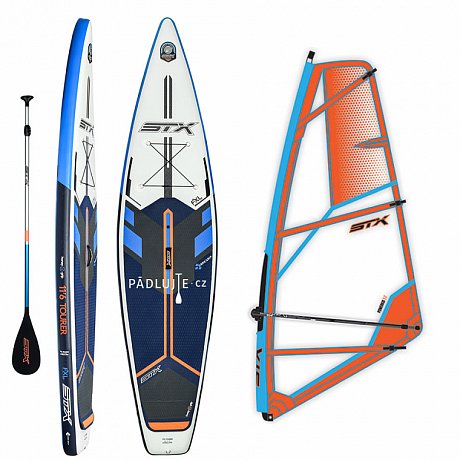 STX WS TOURER 11'6 WindSUP STX PowerKid komplet - nafukovací paddleboard a windsurfing