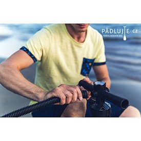 Pumpa GLADIATOR double action black - univerzální pumpa k paddleboardu