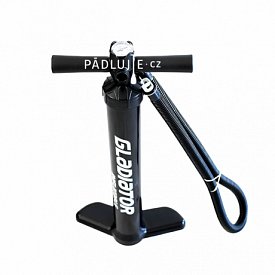 Pumpa GLADIATOR double action black - univerzální pumpa k paddleboardu