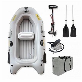 Nafukovací člun AQUA MARINA Motion grey + MOTOR AQUA MARINA T-18