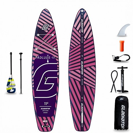 Paddleboard GLADIATOR PRO DESIGN 11'2 s karbon pádlem - nafukovací paddleboard