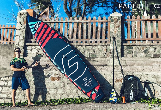 Paddleboard GLADIATOR PRO DESIGN 11'2 s karbon pádlem - nafukovací paddleboard