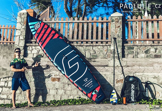 Paddleboard GLADIATOR PRO DESIGN 11'4 s karbon pádlem - nafukovací paddleboard