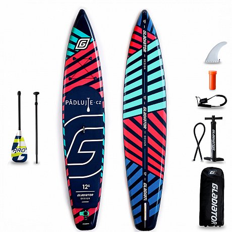 Paddleboard GLADIATOR PRO DESIGN 12'6S s karbon pádlem - nafukovací paddleboard