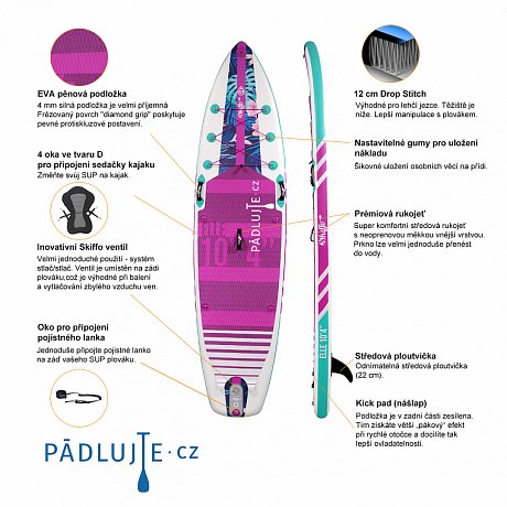 Paddleboard SKIFFO ELLE 10'4  - dámský nafukovací paddleboard