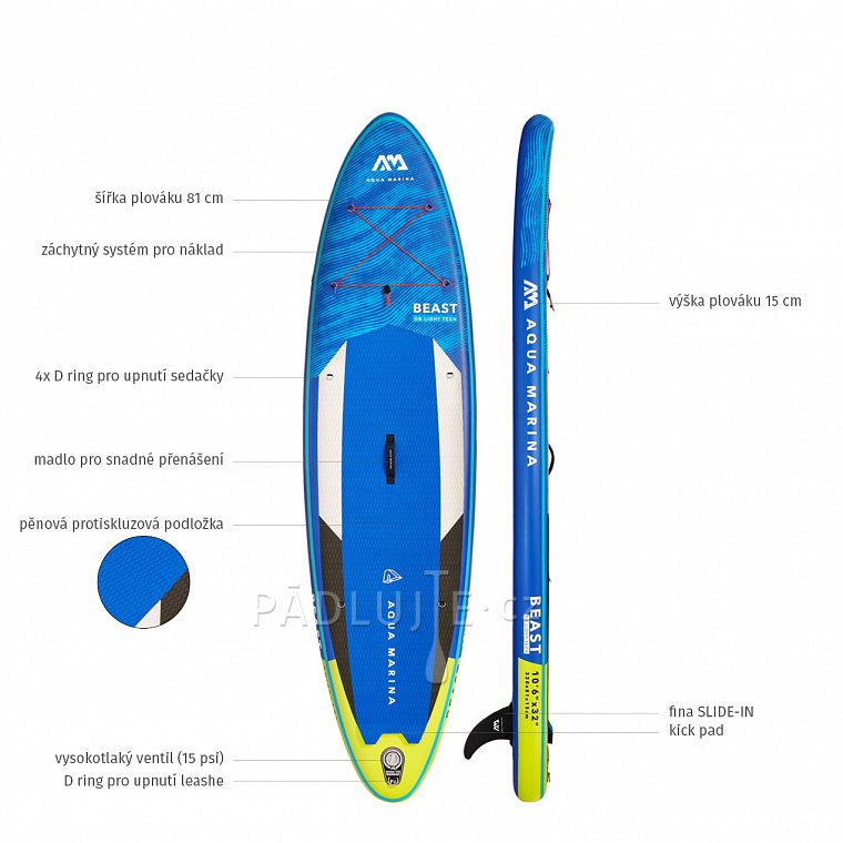 Paddleboard AQUA MARINA BEAST 10'6 SADA