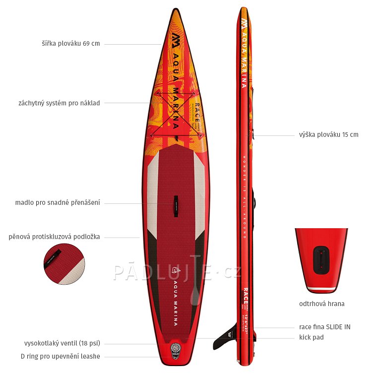 Paddleboard AQUA MARINA RACE 12'6 model