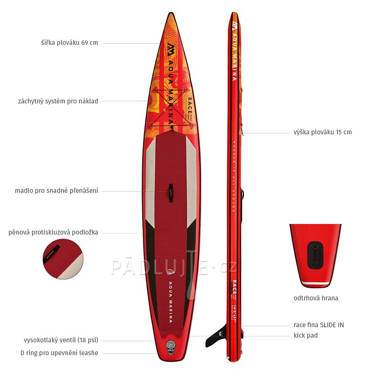 Paddleboard AQUA MARINA RACE 14'0 model