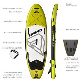 Paddleboard AQUA MARINA RAPID 9'6 SADA