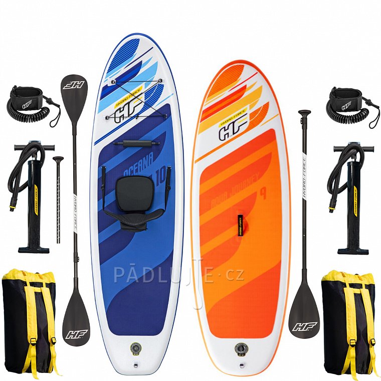 HYDRO FORCE HYDRO FORCE OCEANA COMBO 10'0, AQUA JOURNEY 9'0 - Rodinná sada nafukovacích paddleboardů