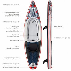 AQUA MARINA CASCADE 11'2 nafukovací kajak a paddleboard