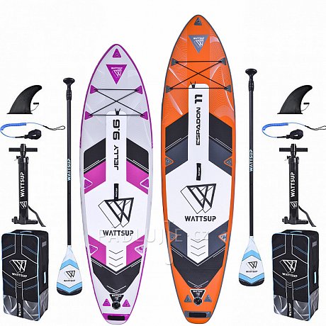 WATTSUP ESPADON 11', JELLY 9'6 - Rodinná sada nafukovacích paddleboardů