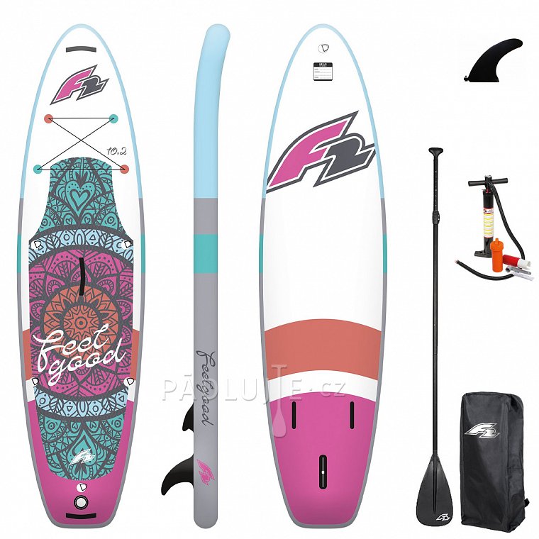 Paddleboard F2 FEELGOOD 10'2 PINK s pádlem - nafukovací paddleboard