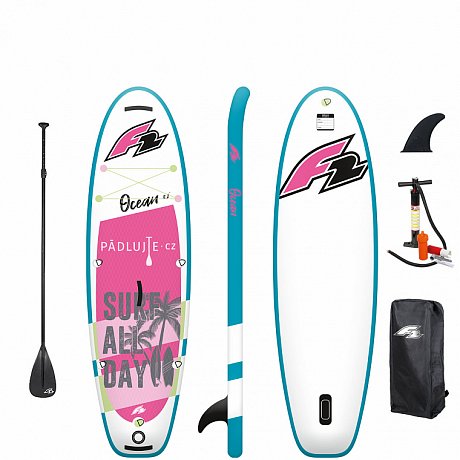 Paddleboard F2 OCEAN GIRL 9'2 PINK  s pádlem - nafukovací paddleboard