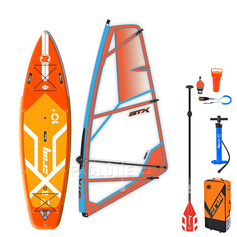 Paddleboard ZRAY F1 FURY 10'4 komplet s plachtou - nafukovací paddleboard, windsurfing, kajak