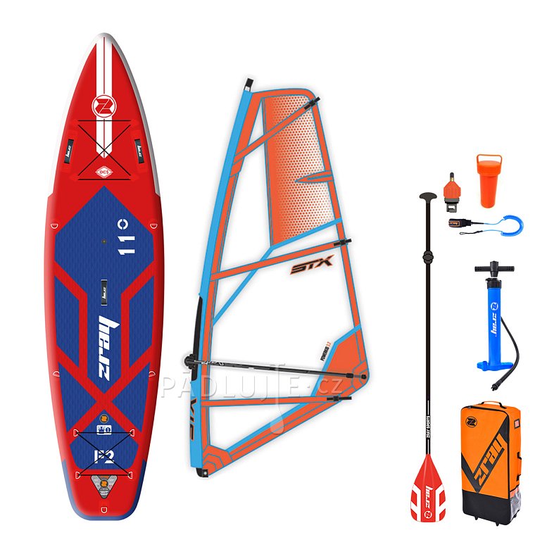 Paddleboard ZRAY F2 FURY PRO 11'0 komplet s plachtou - nafukovací paddleboard, windsurfing a kajak