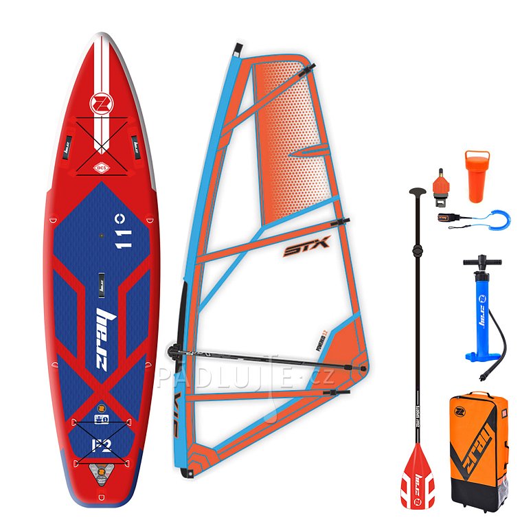 Paddleboard ZRAY F2 FURY PRO 11'0 komplet s plachtou - nafukovací paddleboard, windsurfing a kajak