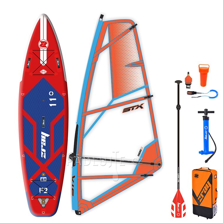 Paddleboard ZRAY F2 FURY PRO 11'0 komplet s plachtou - nafukovací paddleboard, windsurfing a kajak