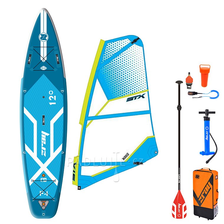 Paddleboard ZRAY F4 FURY EPIC 12'0 komplet s plachtou - nafukovací paddleboard, windsurfing, kajak