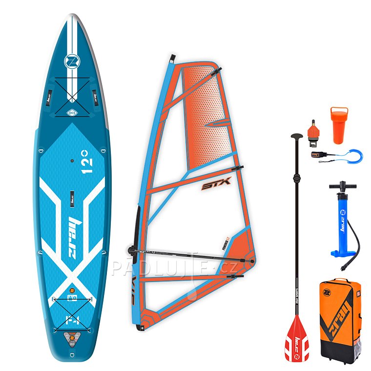 Paddleboard ZRAY F4 FURY EPIC 12'0 komplet s plachtou - nafukovací paddleboard, windsurfing, kajak