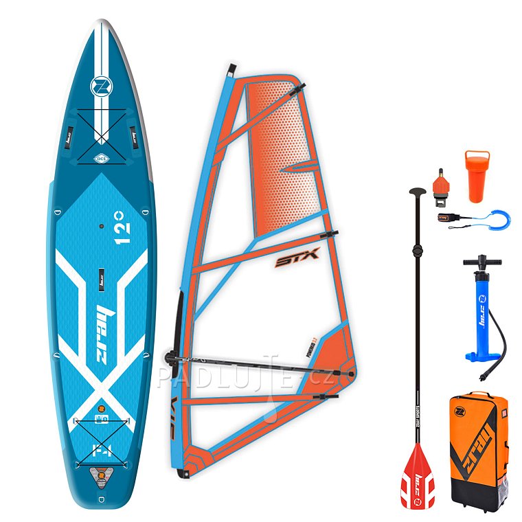 Paddleboard ZRAY F4 FURY EPIC 12'0 komplet s plachtou - nafukovací paddleboard, windsurfing, kajak