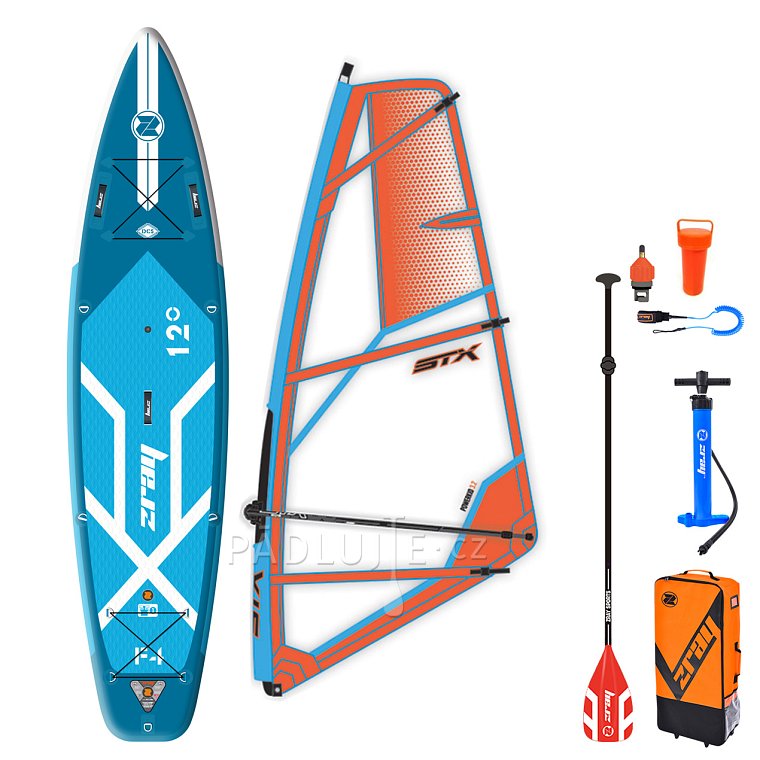 Paddleboard ZRAY F4 FURY EPIC 12'0 komplet s plachtou - nafukovací paddleboard, windsurfing, kajak