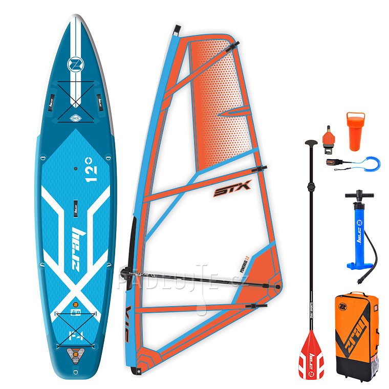 Paddleboard ZRAY F4 FURY EPIC 12'0 komplet s plachtou - nafukovací paddleboard, windsurfing, kajak