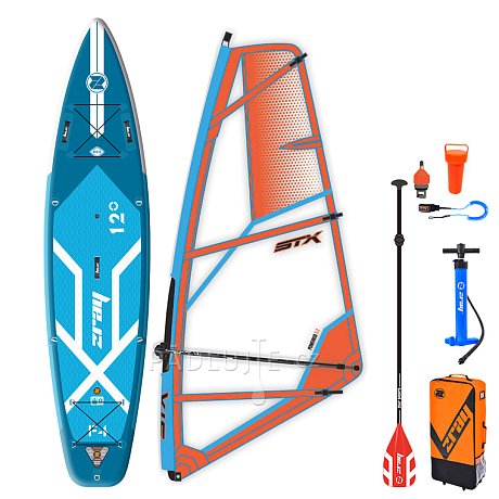 Paddleboard ZRAY F4 FURY EPIC 12'0 komplet s plachtou - nafukovací paddleboard, windsurfing