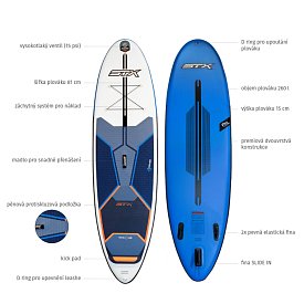 Paddleboard STX Freeride 10'6 x 32 s pádlem - nafukovací