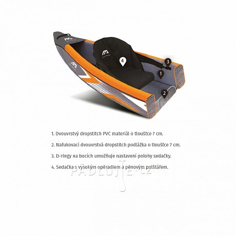 Kanoe AQUA MARINA Tomahawk AIR-C - trojmístná nafukovací