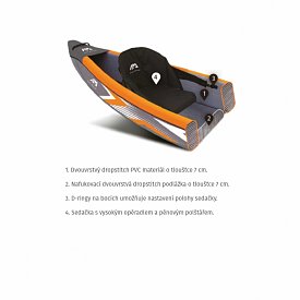 Kanoe AQUA MARINA Tomahawk AIR-C - trojmístná nafukovací