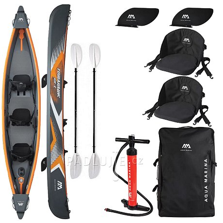 Kanoe AQUA MARINA Tomahawk AIR-C - trojmístná nafukovací
