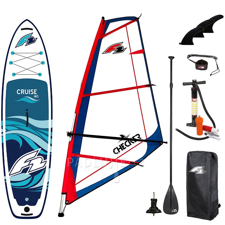 Paddleboard F2 CRUISE WINDSURF 10'6 komplet s plachtou - nafukovací paddleboard, windsurfing