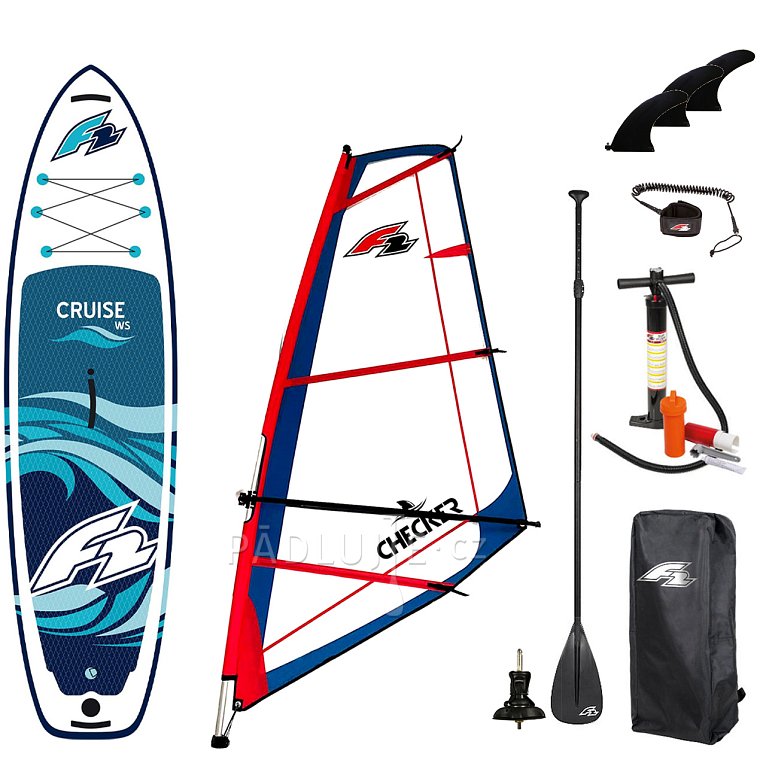 Paddleboard F2 CRUISE WINDSURF 11'6 komplet s plachtou - nafukovací paddleboard, windsurfing