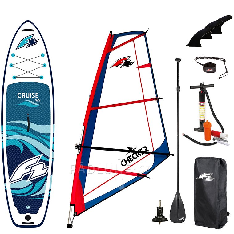 Paddleboard F2 CRUISE WINDSURF 11'6 komplet s plachtou - nafukovací paddleboard, windsurfing