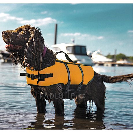 Záchranná plovací vesta pro psa Nobby Elen neon oranžová