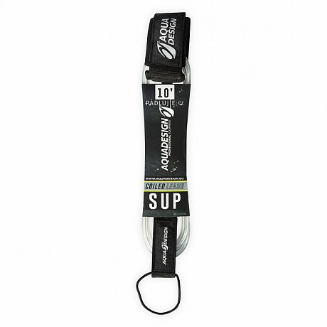 Leash AQUADESIGN SUP rovný 10' - pojistný řemínek pro paddleboardy