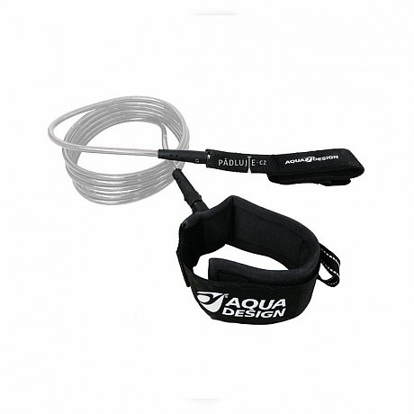 Leash AQUADESIGN SUP rovný 10' - pojistný řemínek pro paddleboardy