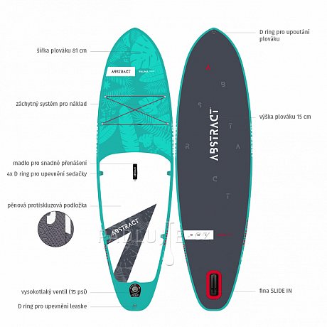 Paddleboard ABSTRACT PALMA 10'0 TOPAZ - nafukovací