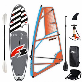 Paddleboard F2 AIR WINDSURF 11'5 komplet s plachtou - nafukovací paddleboard, windsurfing a kajak