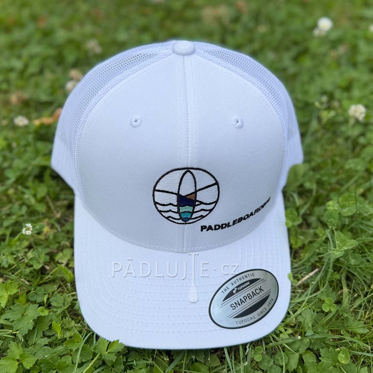 Kšiltovka PADDLEBOARDING bílá/barevné logo