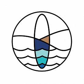 Kšiltovka PADDLEBOARDING modrá/barevné logo