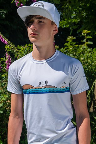 Kšiltovka PADDLEBOARDING bílá/černé razítko snapback