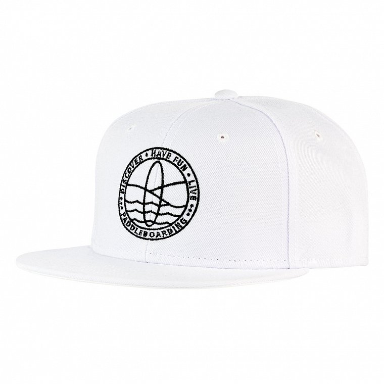 Kšiltovka PADDLEBOARDING bílá/černé razítko snapback