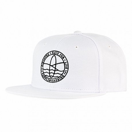 Kšiltovka PADDLEBOARDING bílá/černé razítko snapback