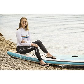 Tričko dámské PADDLEBOARDING WHITE lycra dlouhý rukáv