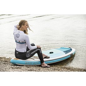 Tričko dámské PADDLEBOARDING WHITE lycra dlouhý rukáv