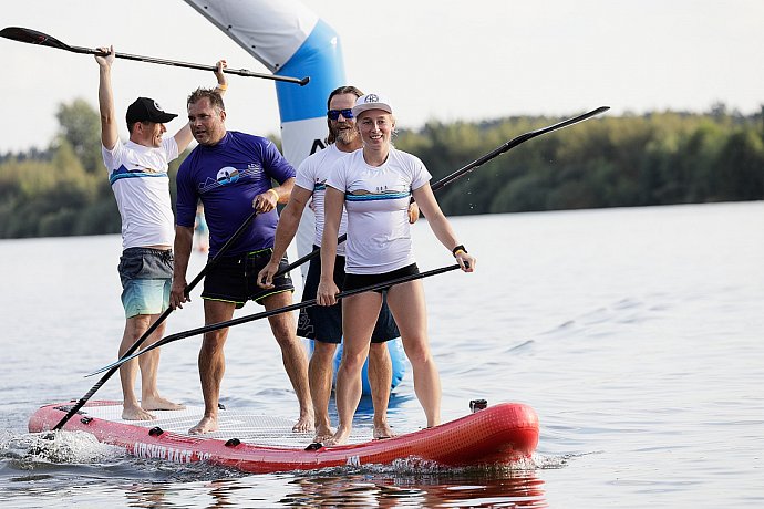 Tričko dámské PADDLEBOARDING WHITE lycra krátký rukáv